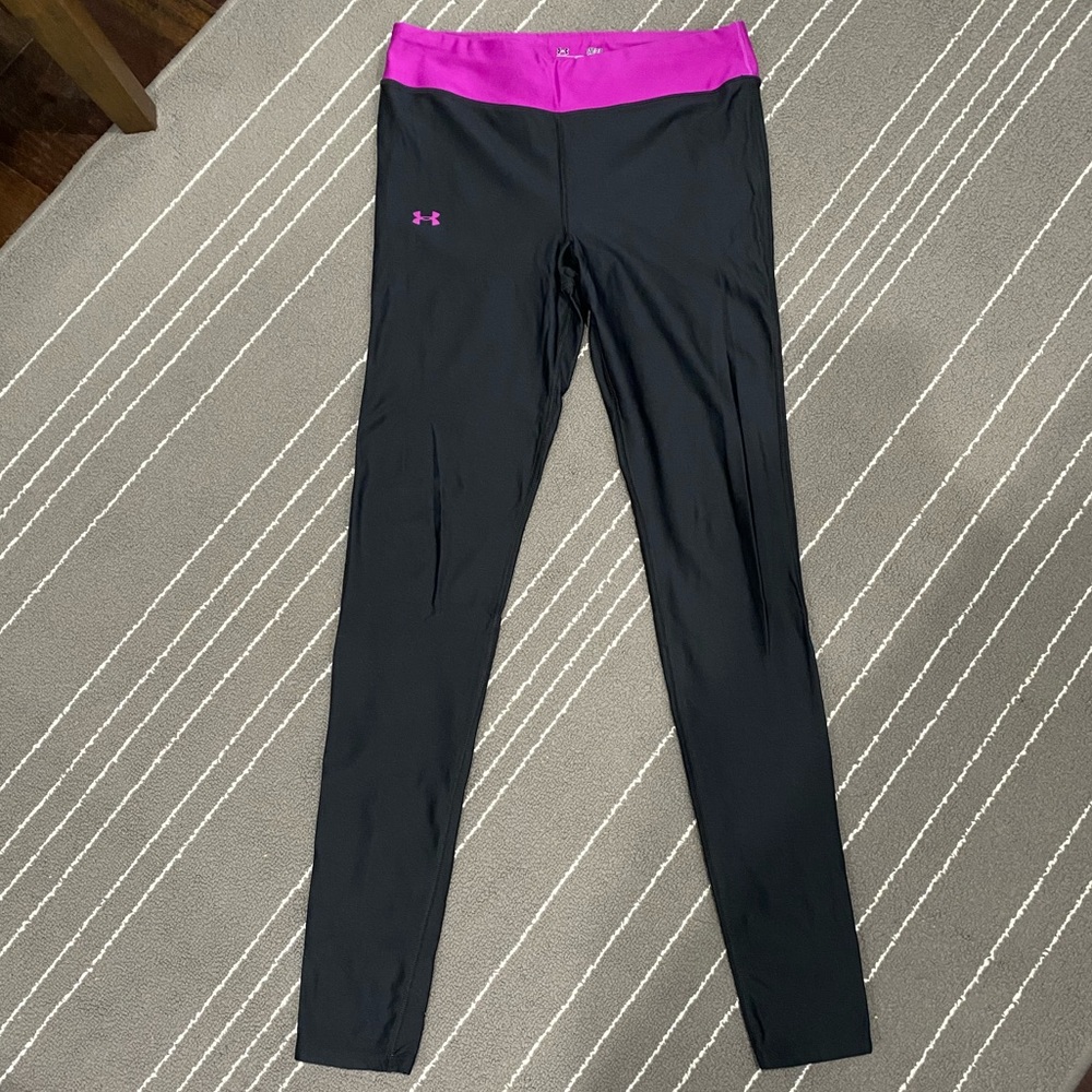 Black/Magenta Under Armour Leggings